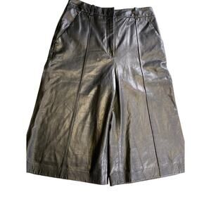 Veronica Beard Faux Leather Culottes Shorts - Size 8 - NWT